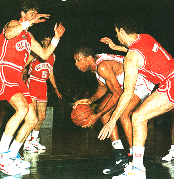Affiche Collector Basket Coupe Korac Cholet - Livourne 30 Janvier 1989 - Vintage Sport