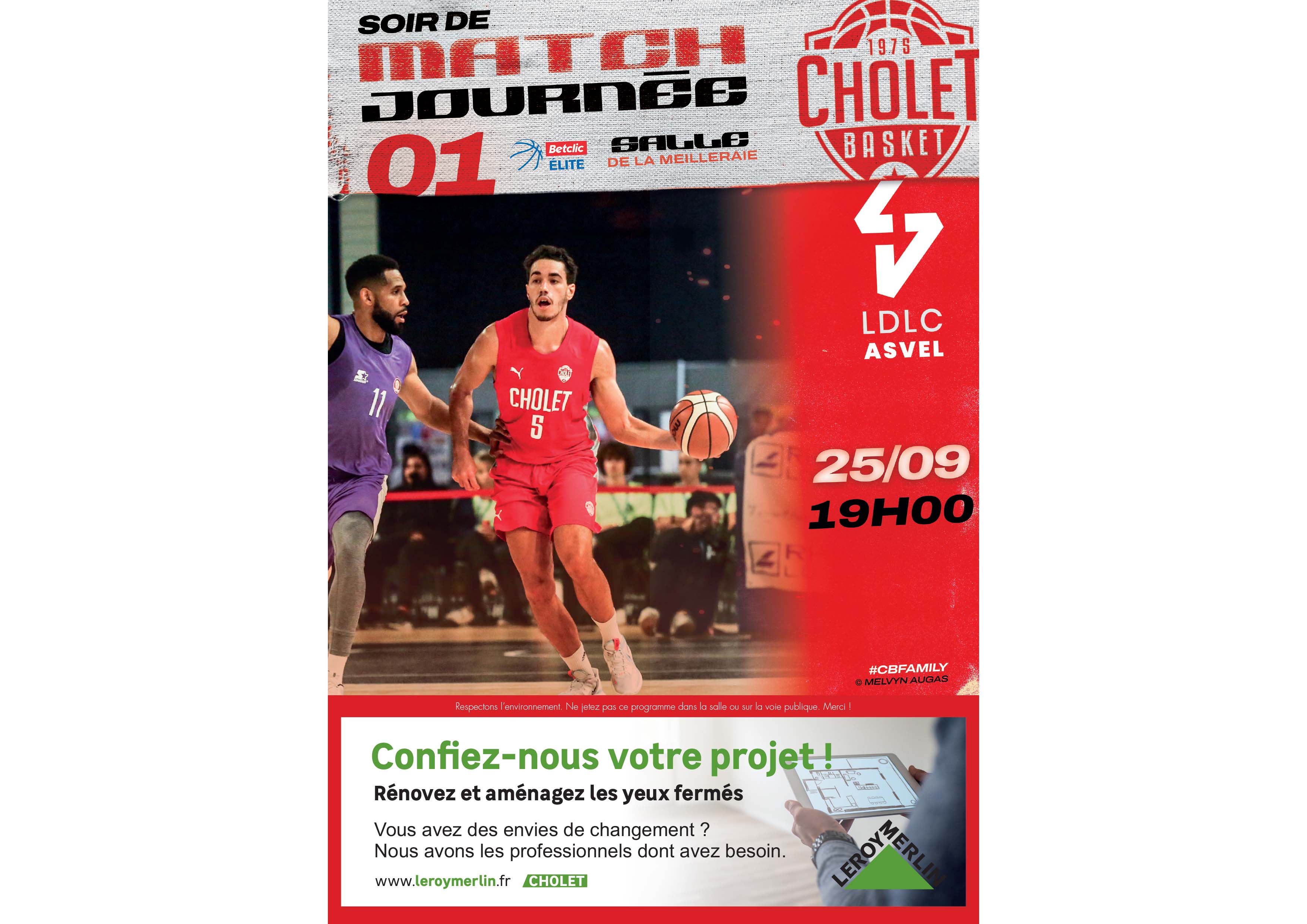 Ticket Match Basket - Cholet Basket - Lyon Villeurbanne 6 Novembre 2010