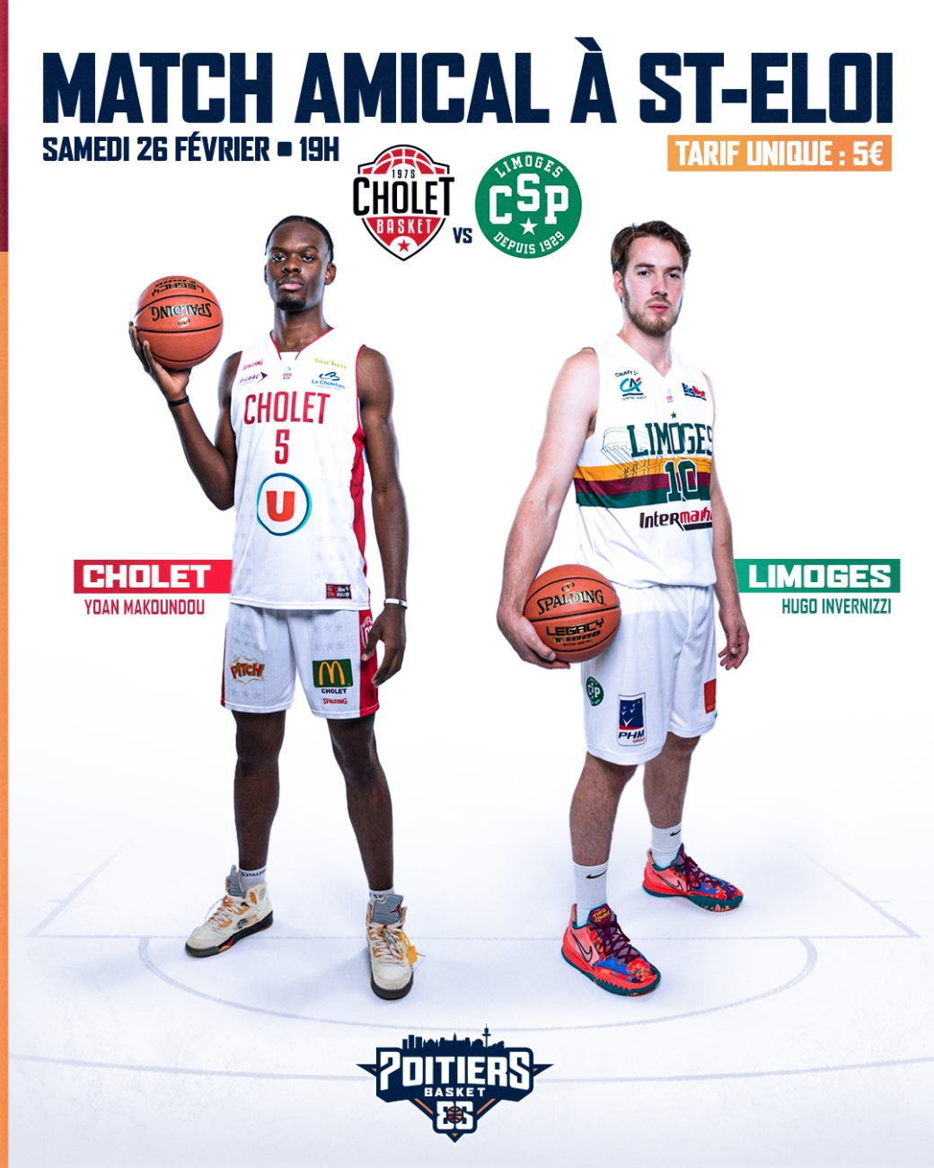 affiche CB-Limoges à Poitiers (25/02/2022)