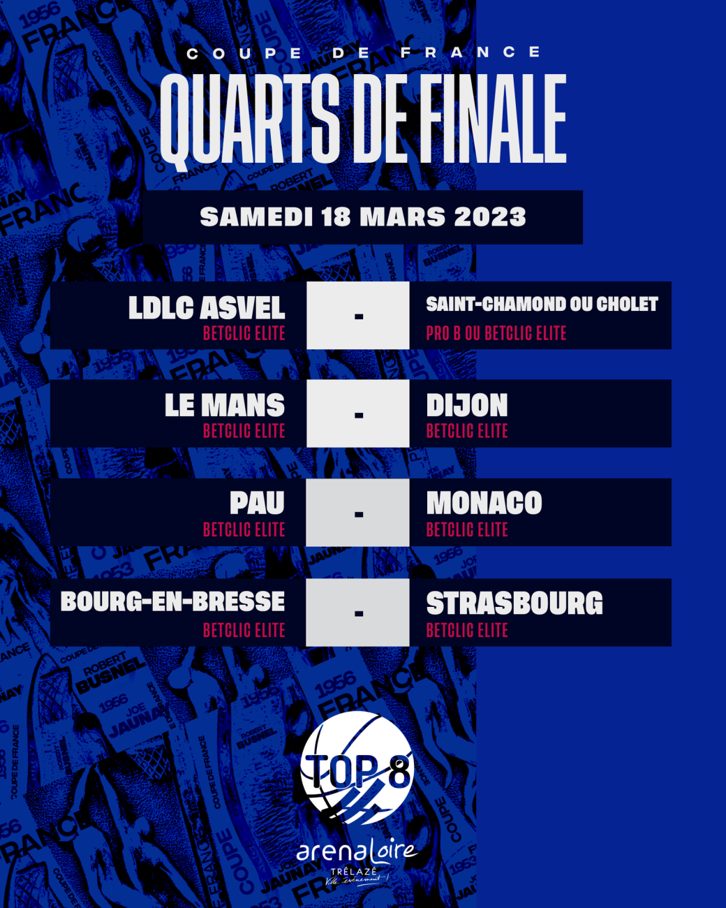 tirage au sort top 8