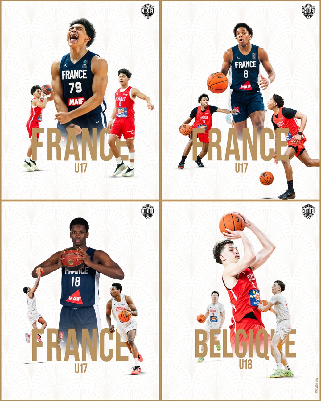 Quatre joueurs convoqués en sélection nationale U18 et U19 !