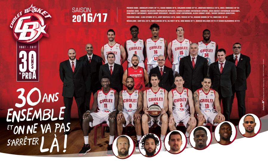 Poster Cholet Basket 2016/2017