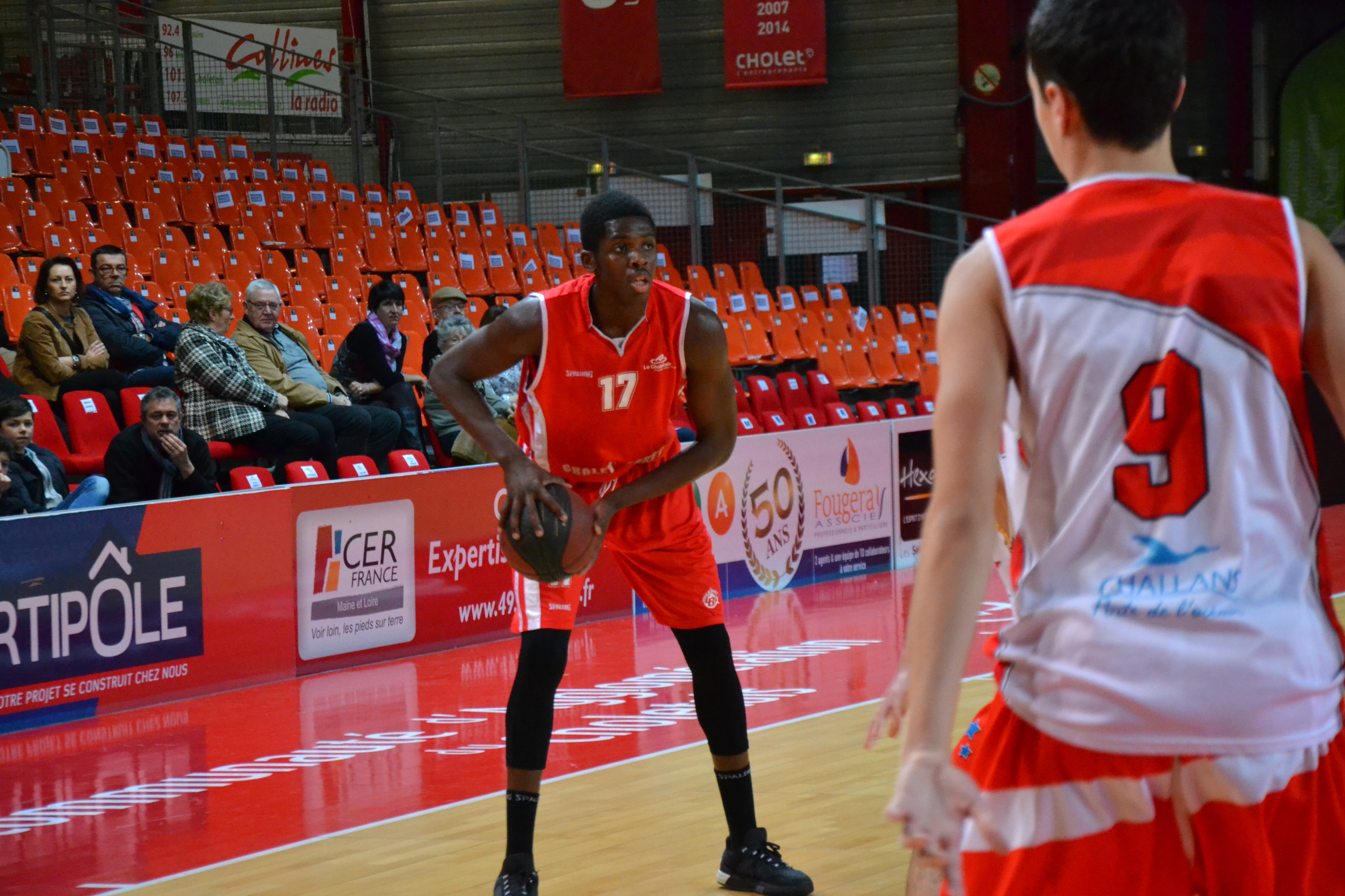 Match des cadets Cholet BASKET-Challans le 06/12/15