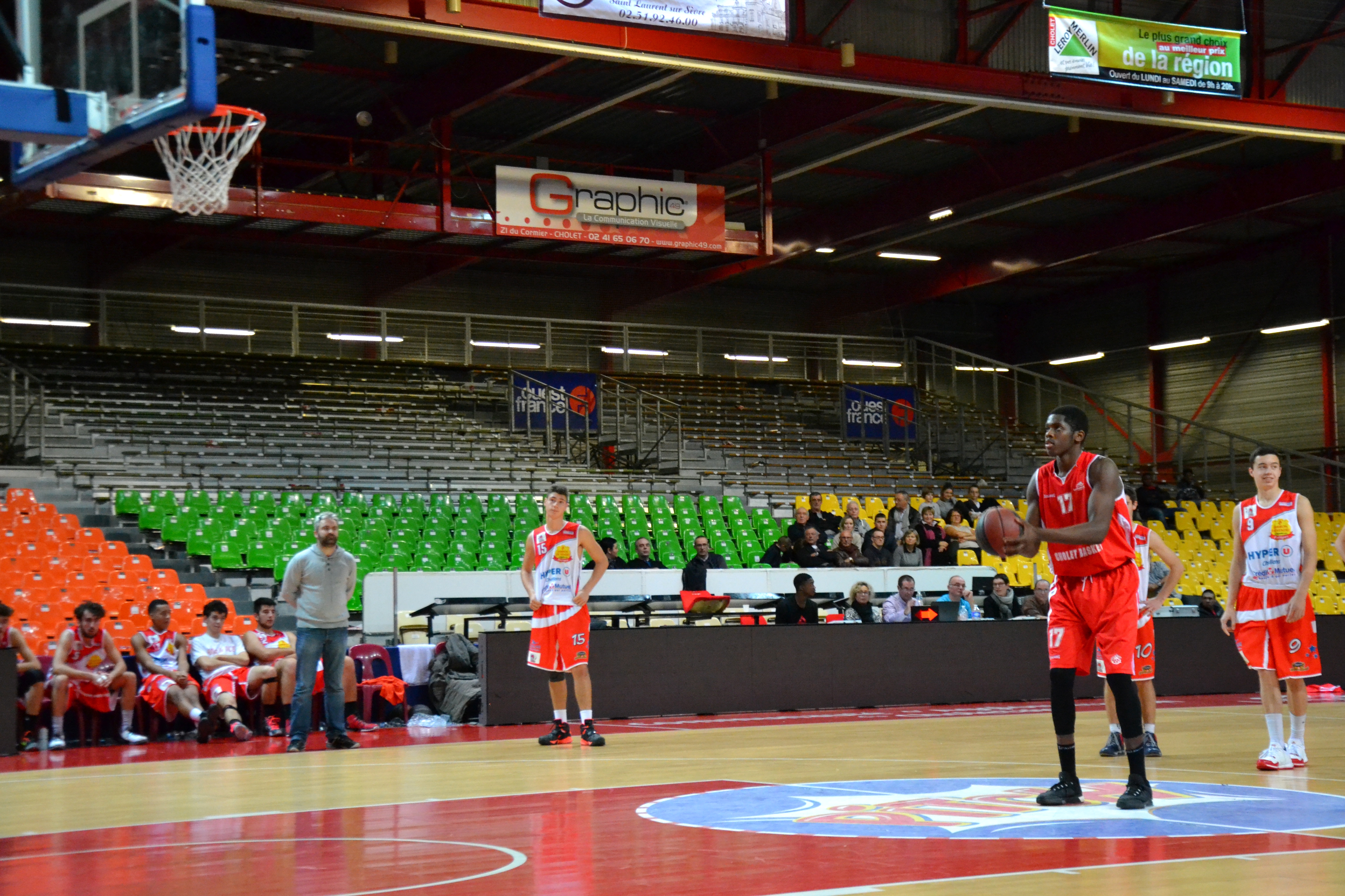 Match des cadets Cholet BASKET-Challans le 06/12/15