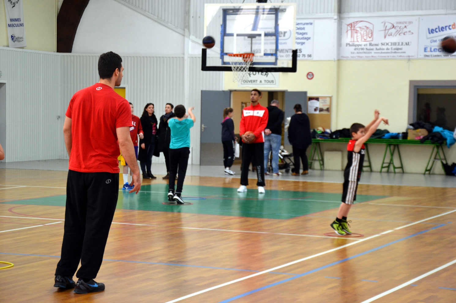 Entraînement des jeunes de Trémentines avec Ilian Evtimov et Johan Clet