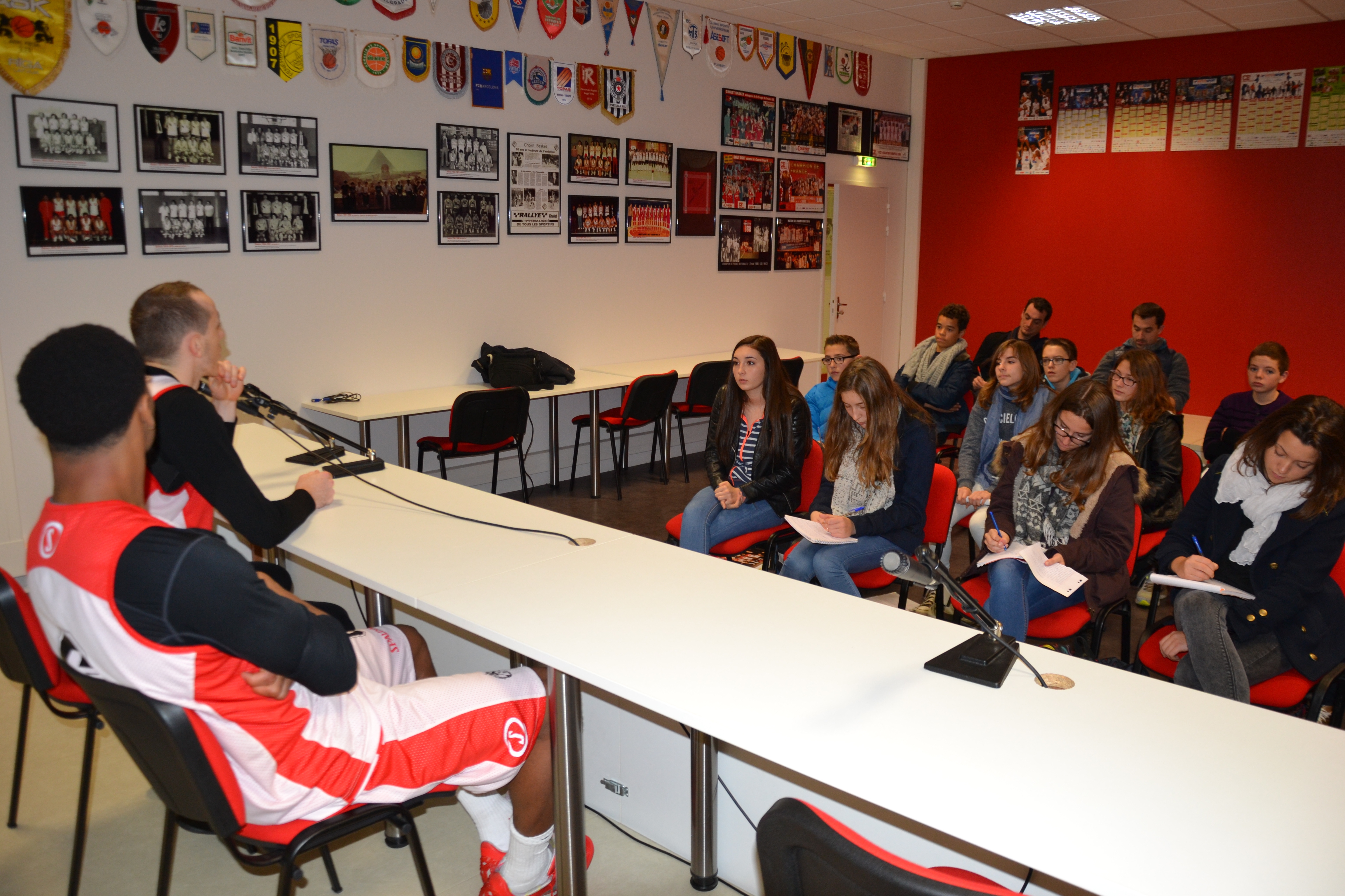 Visite de la Meilleraie par des collégiens du Collège Vallée du Lys à Vihiers.