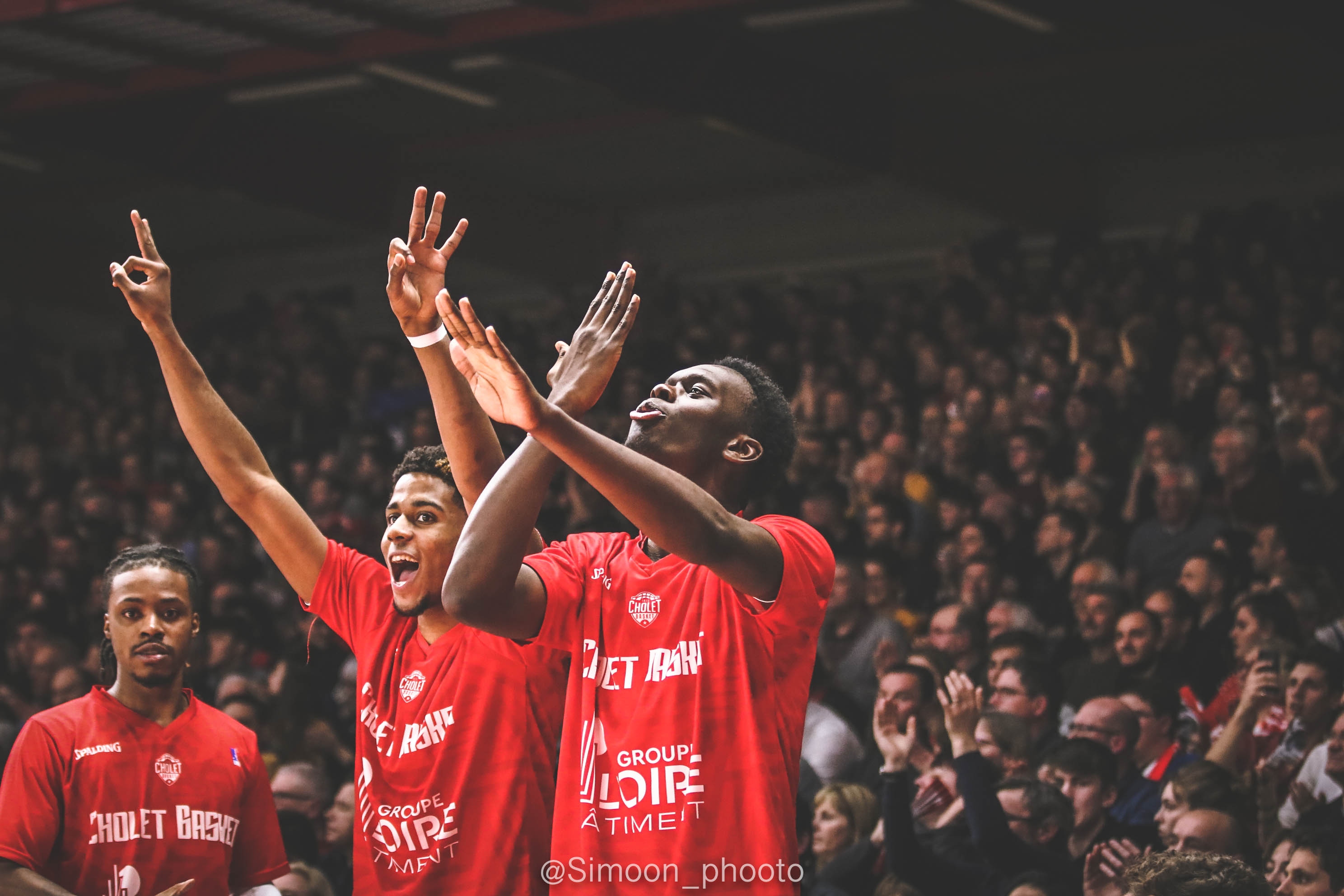 Jalen Riley, Karlton Dimanche et Yoan Makoundou vs Chalon 19-20