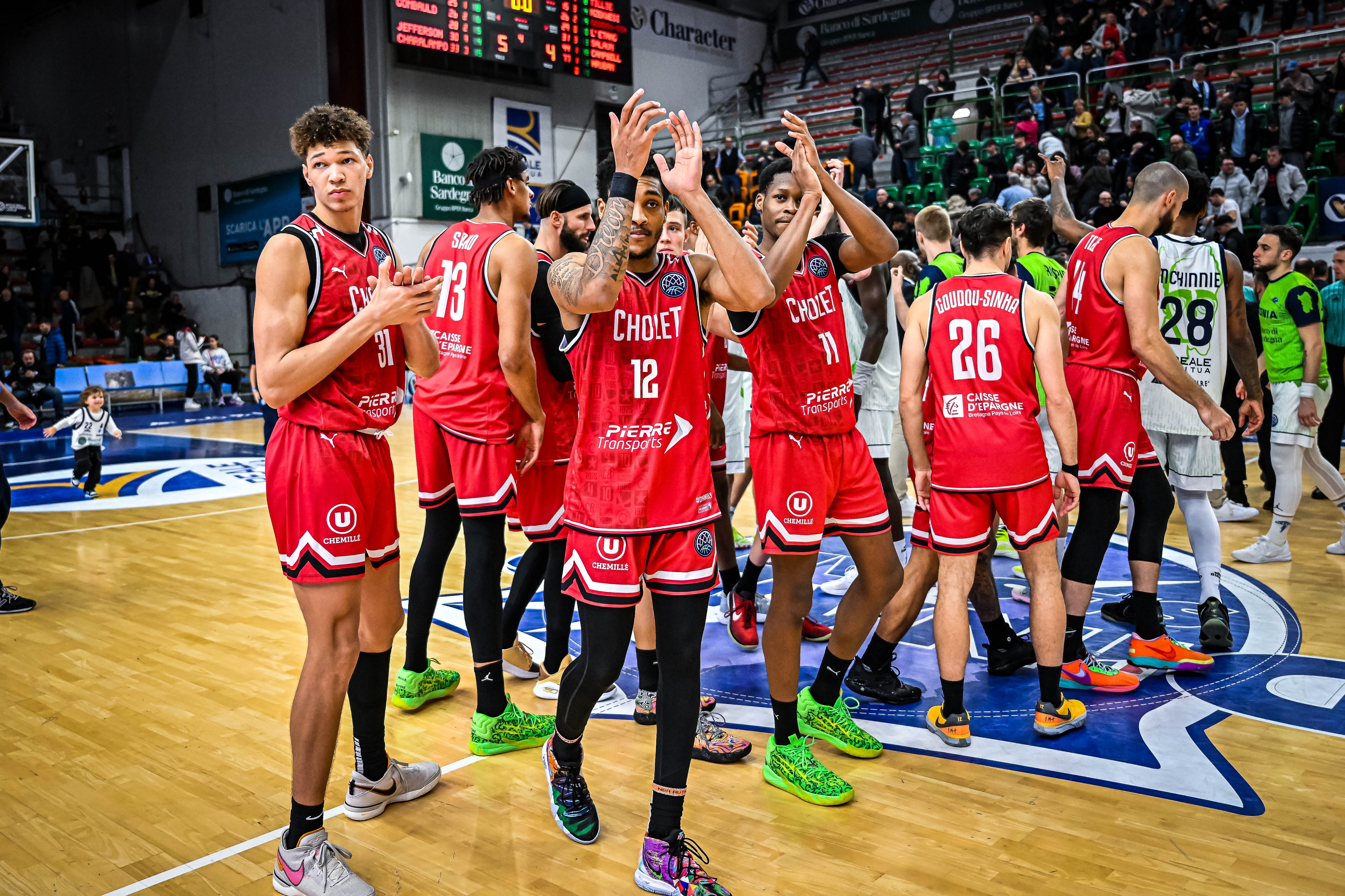 Tidjiane Salaün, Craig Randall II et Gerald Ayayi ©Basketball Champions League