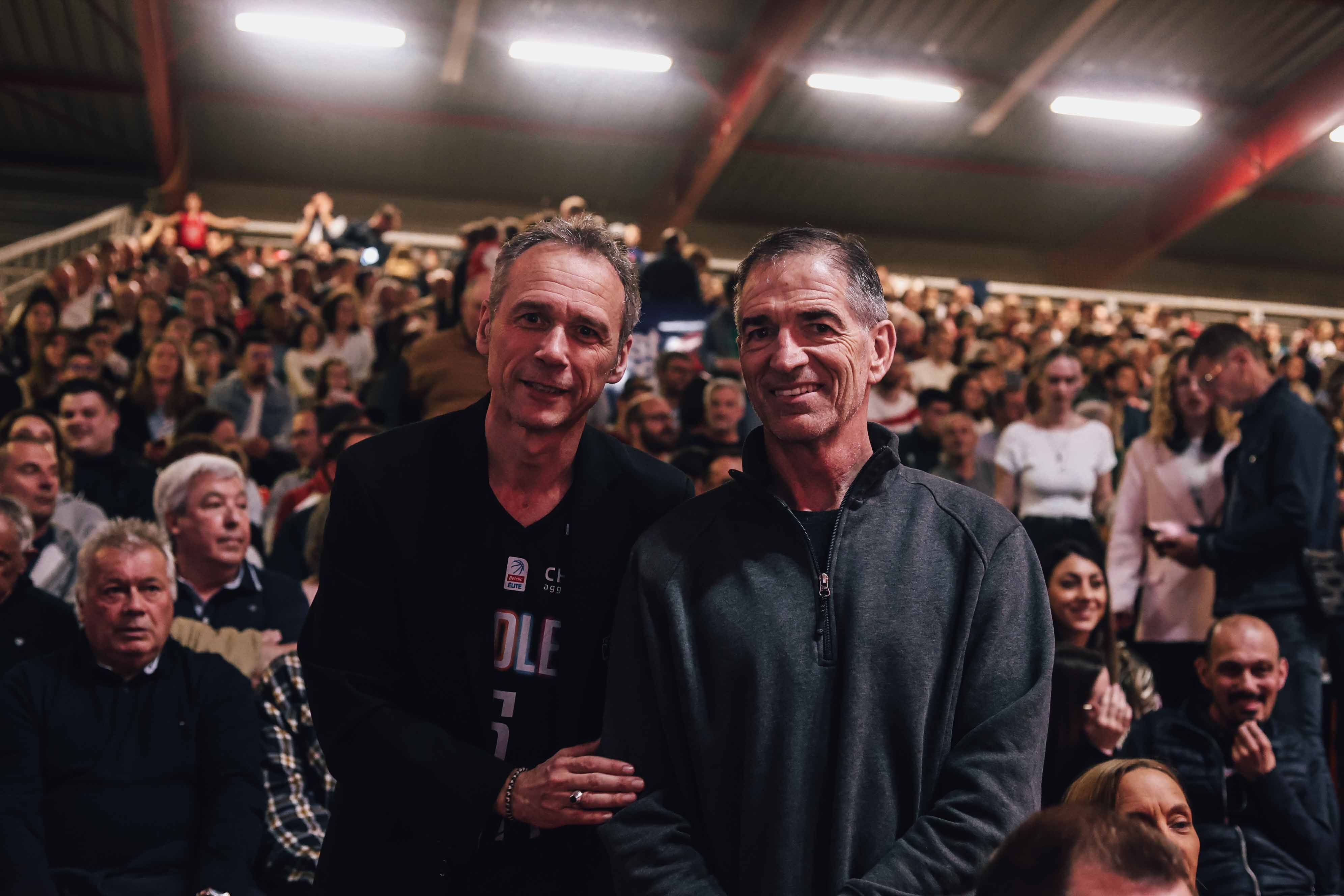 Jérôme Mérignac avec John Stockton ©Melvyn Augas