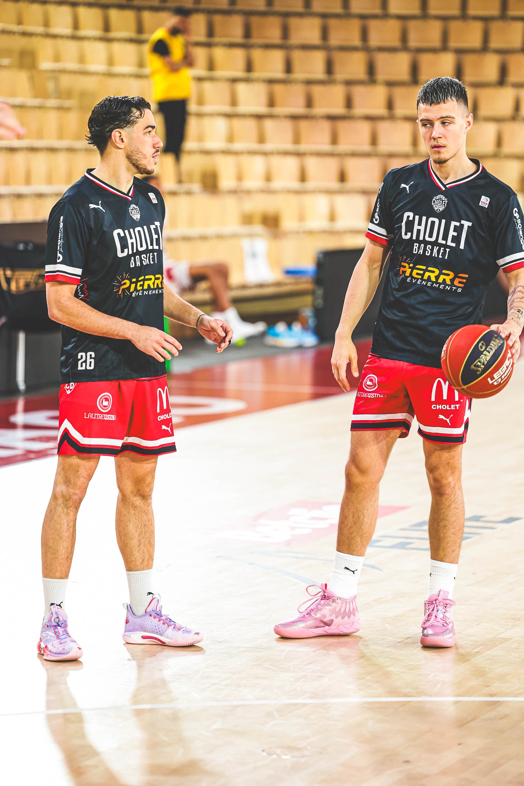 Enzo Goudou-Sinha et Nathan De Sousa ©AS Monaco Basket